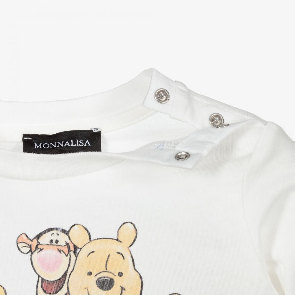 Monnalisa-Boys Ivory Disney Top | Childrensalon Outlet