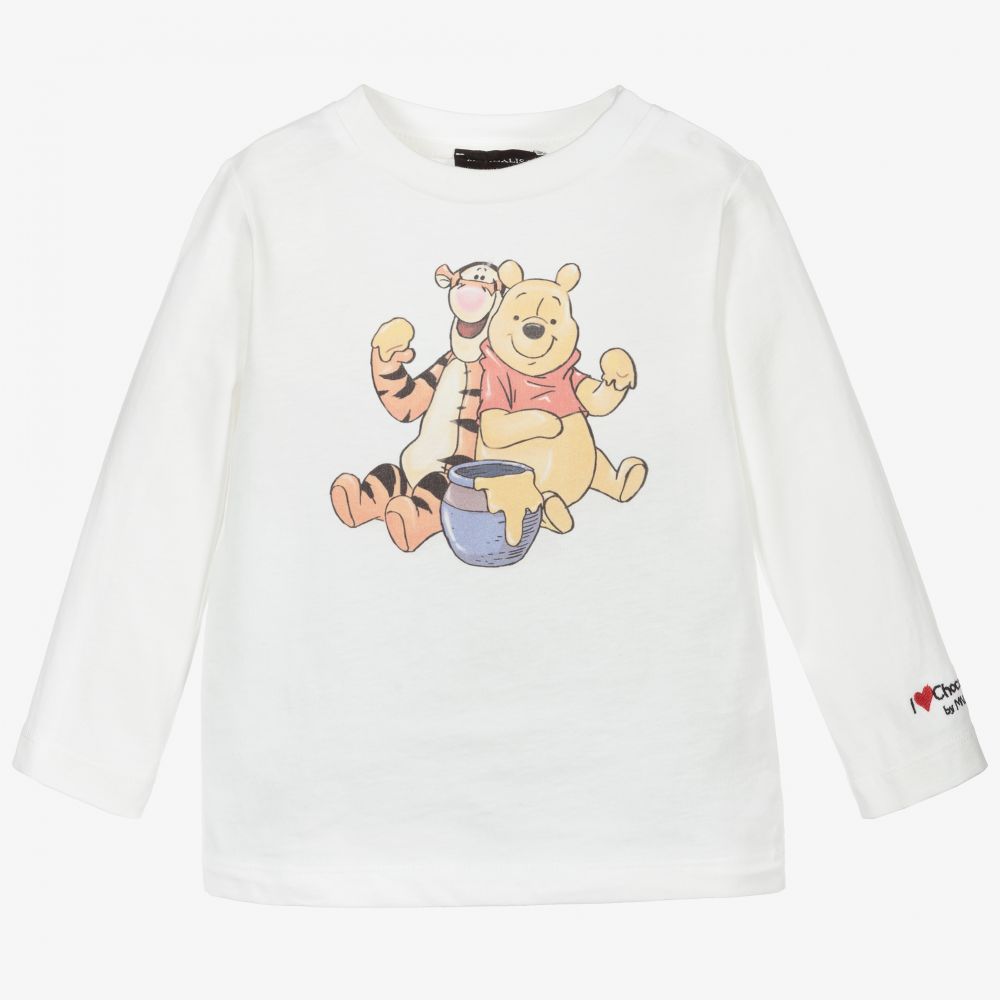 Monnalisa - Elfenbeinfarbenes Disney-Top (J) | Childrensalon