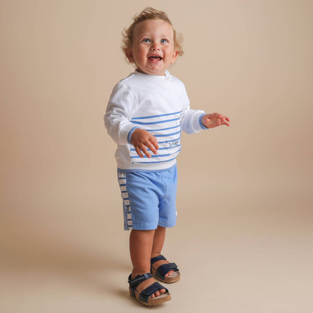 Monnalisa-Boys Nautical Penguin Cotton Pullover | Childrensalon Outlet