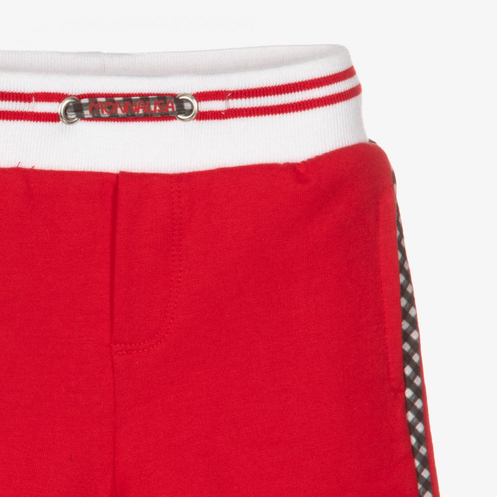 Monnalisa-Красные хлопковые шорты для мальчиков | Childrensalon Outlet