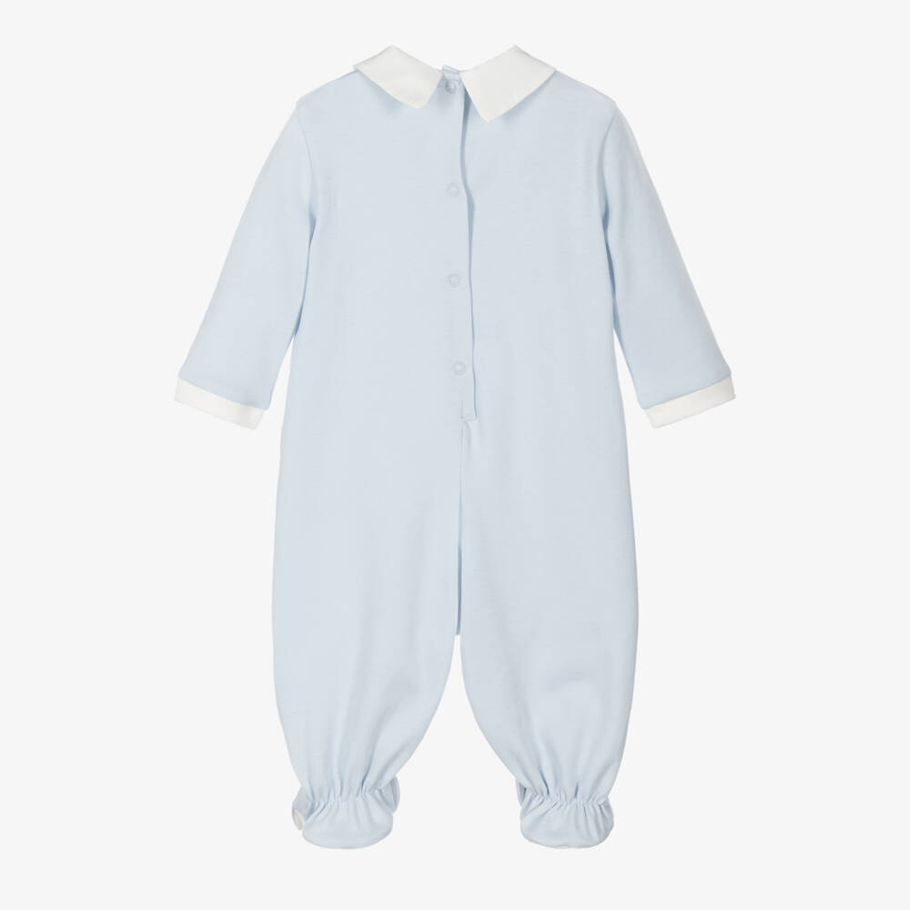Monnalisa-Boys Soft Blue Dumbo Sleepsuit | Childrensalon Outlet