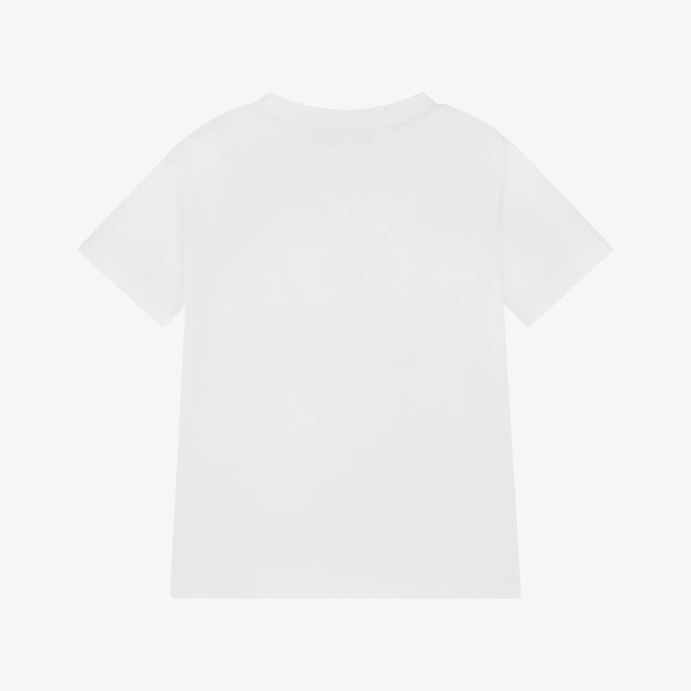 Monnalisa-تيشيرت مغامرات أبيض قطن نقي للأولاد | Childrensalon Outlet