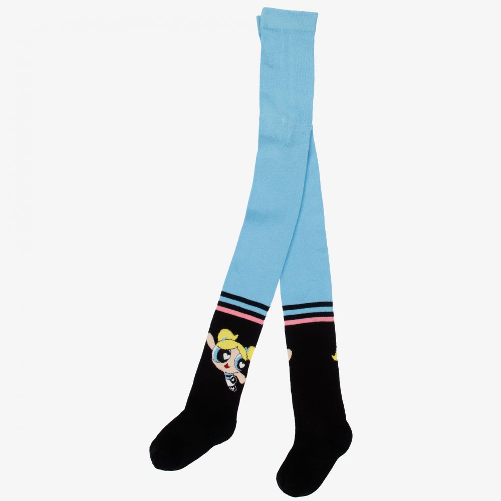 Monnalisa-Bubbles Powerpuff Girls Tights | Childrensalon Outlet