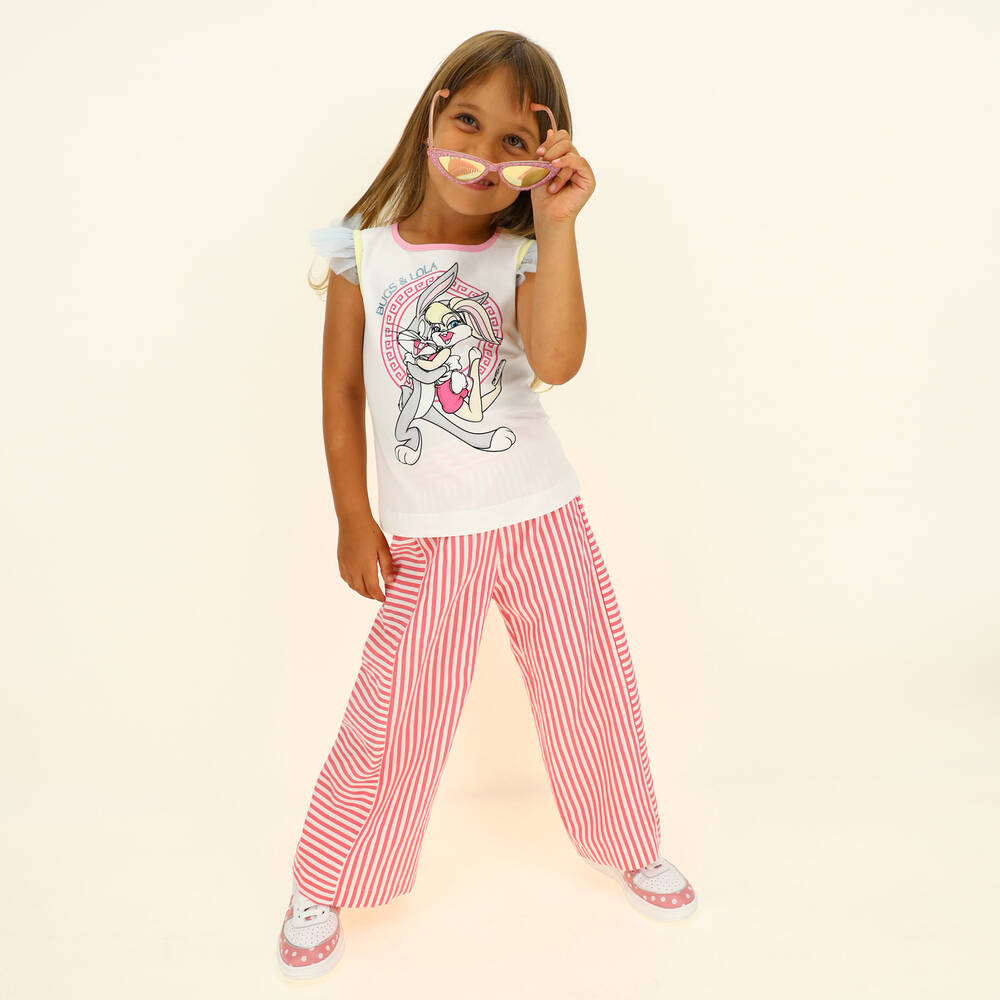 Monnalisa-Bugs Bunny & Lola T-Shirt | Childrensalon Outlet