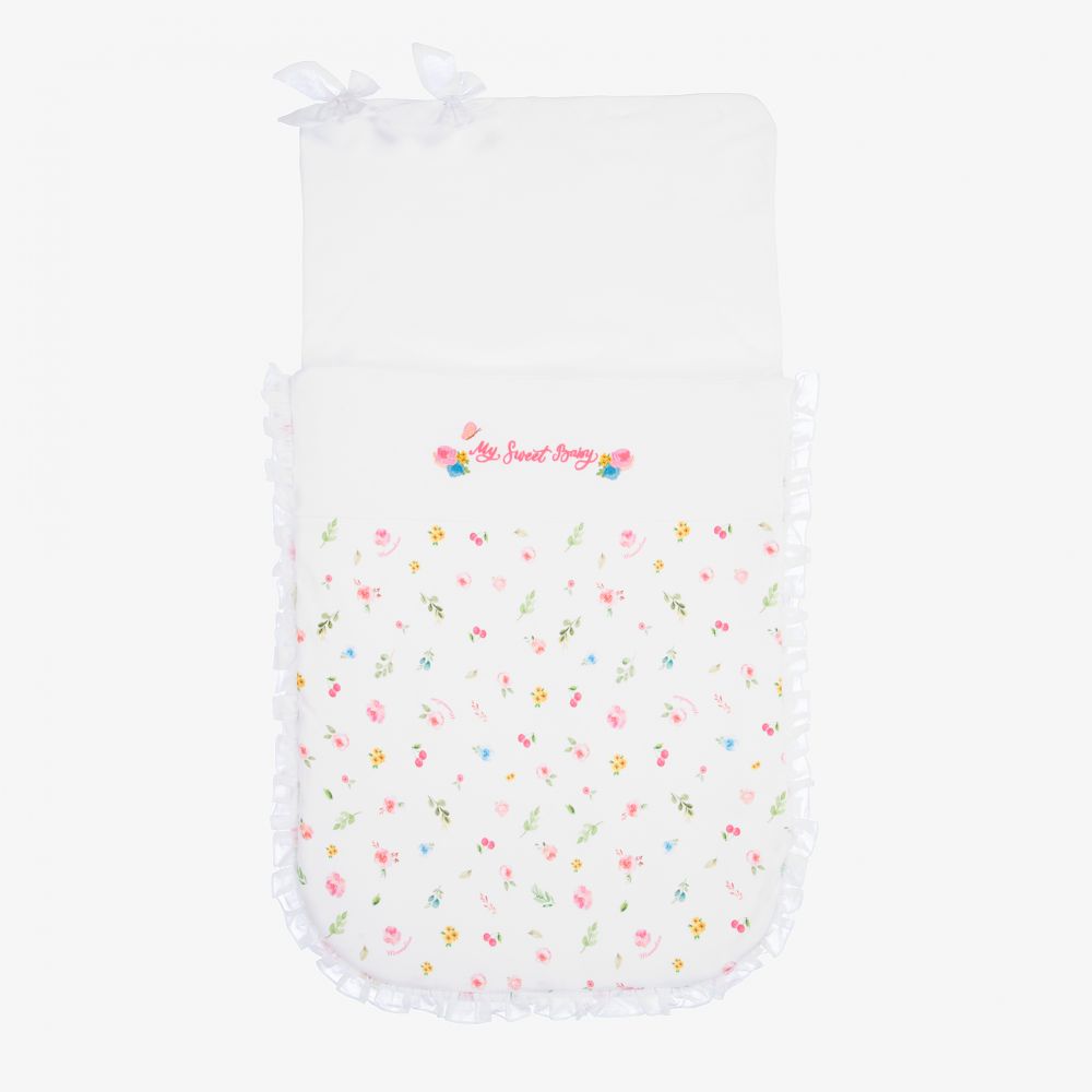 Monnalisa-Floral Baby Nest (74cm)   | Childrensalon Outlet