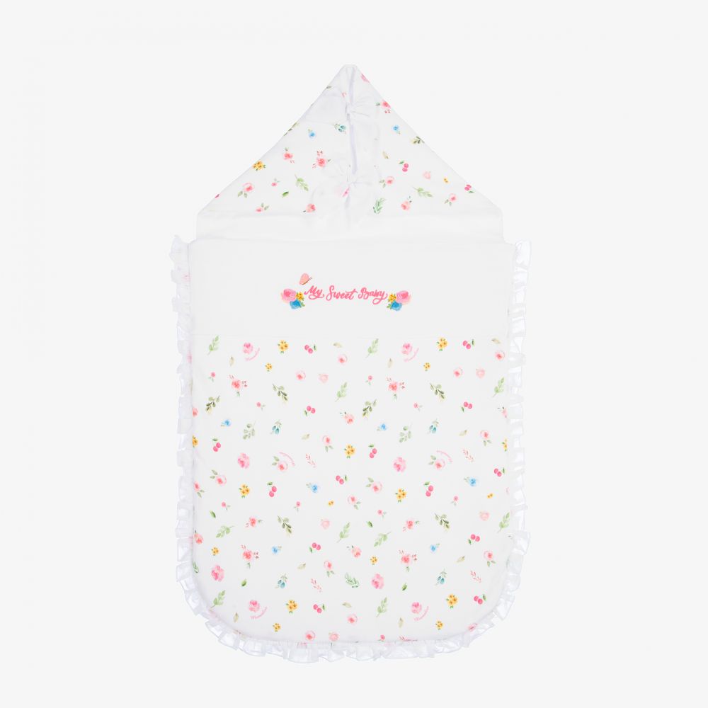 Monnalisa - Geblümter Babyschlafsack (74 cm)   | Childrensalon