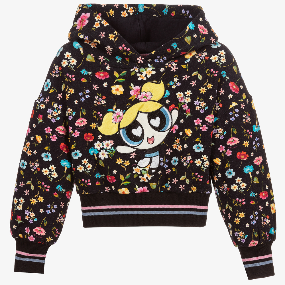 Monnalisa - Geblümter Powerpuff Girls Kapuzenpulli | Childrensalon