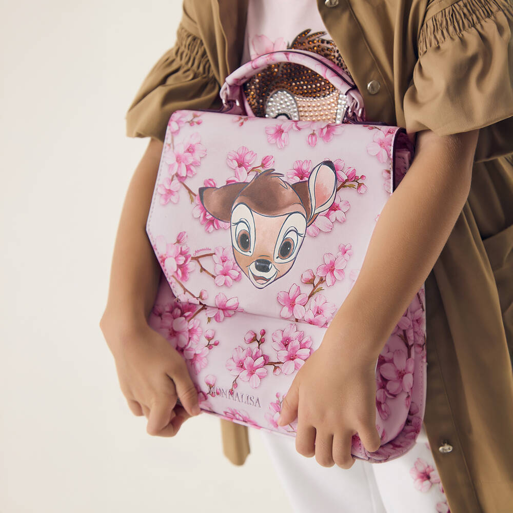 Monnalisa-Girl's Delightful Pink Bambi Satchel | Childrensalon Outlet