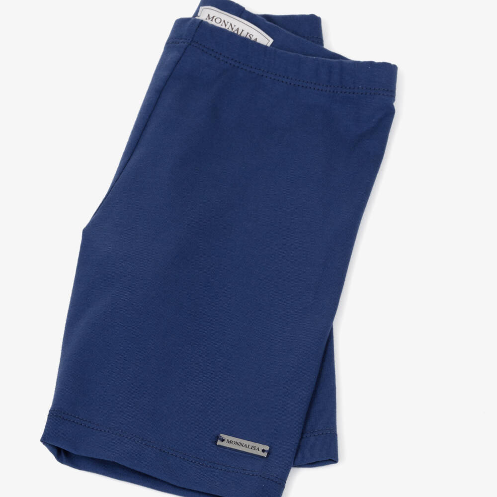 Monnalisa-شورت ركوب دراجات أزرق سماوي للبنات | Childrensalon Outlet