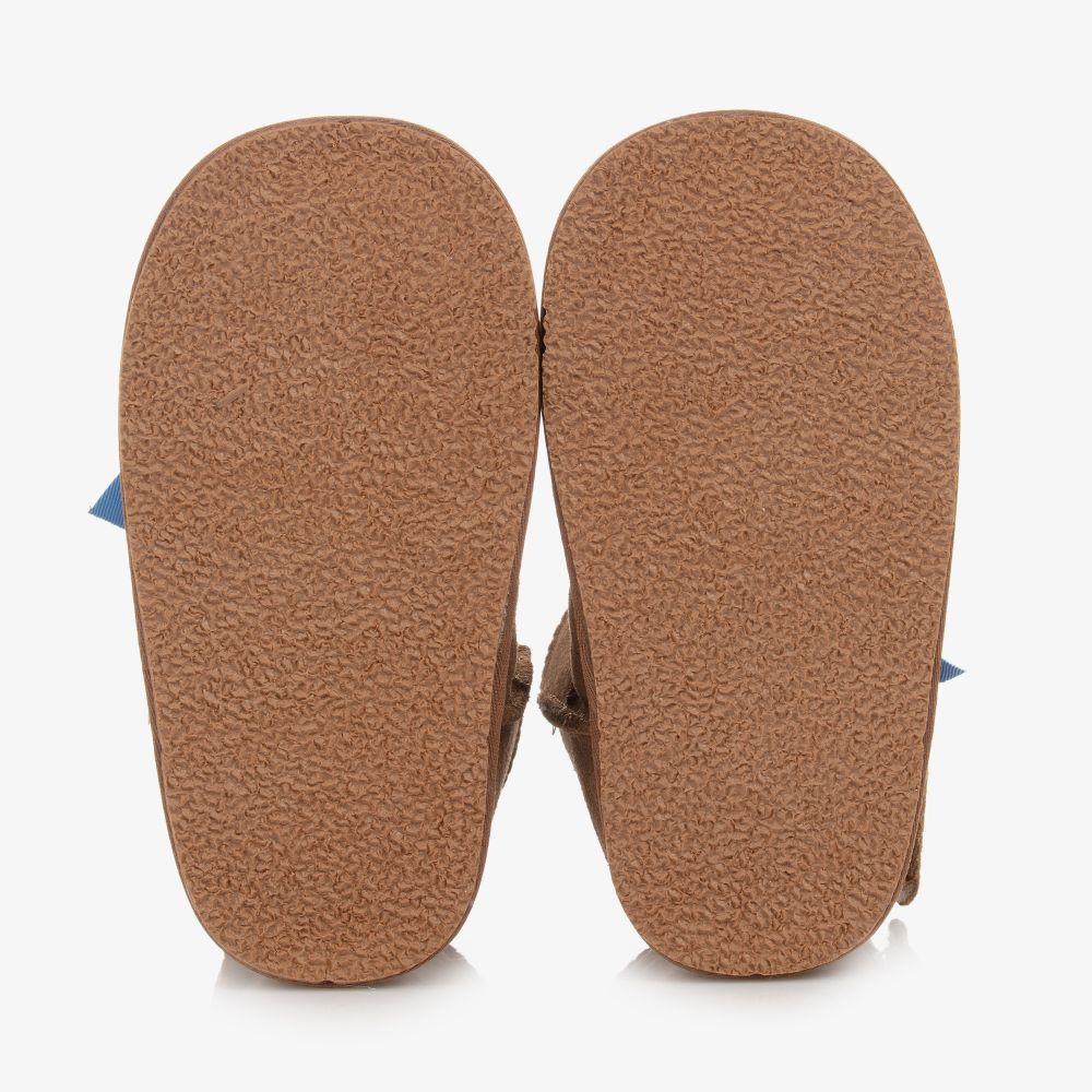 Monnalisa-Girls Beige Faux Suede Boots  | Childrensalon Outlet