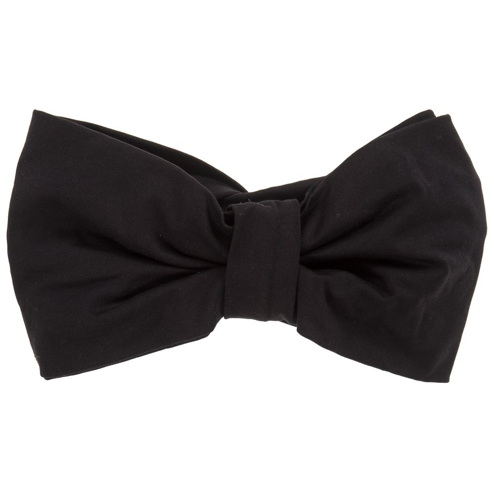 Monnalisa-Girls Black Cotton Headband | Childrensalon Outlet