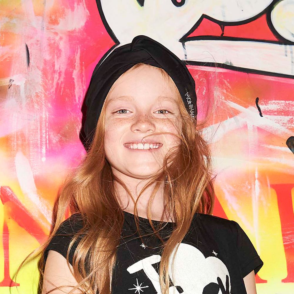 Monnalisa-Girls Black Cotton Headband | Childrensalon Outlet