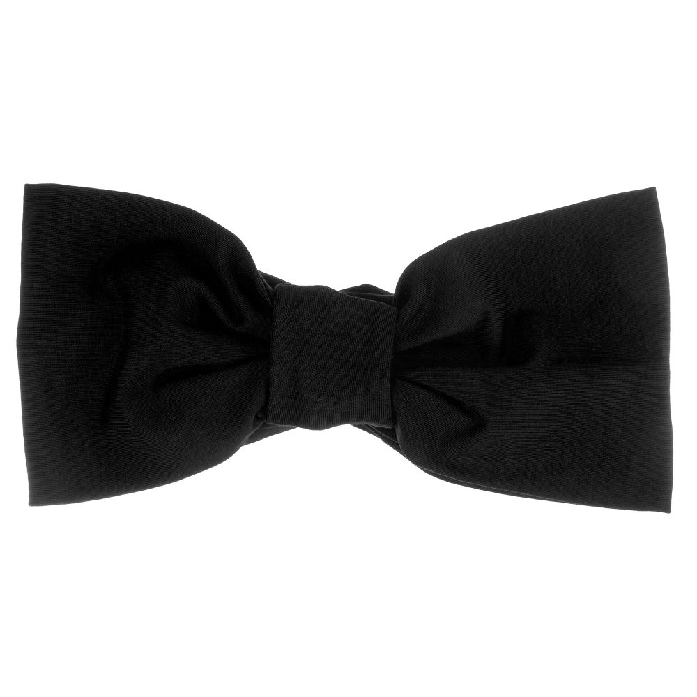 Monnalisa-Girls Black Cotton Headband | Childrensalon Outlet