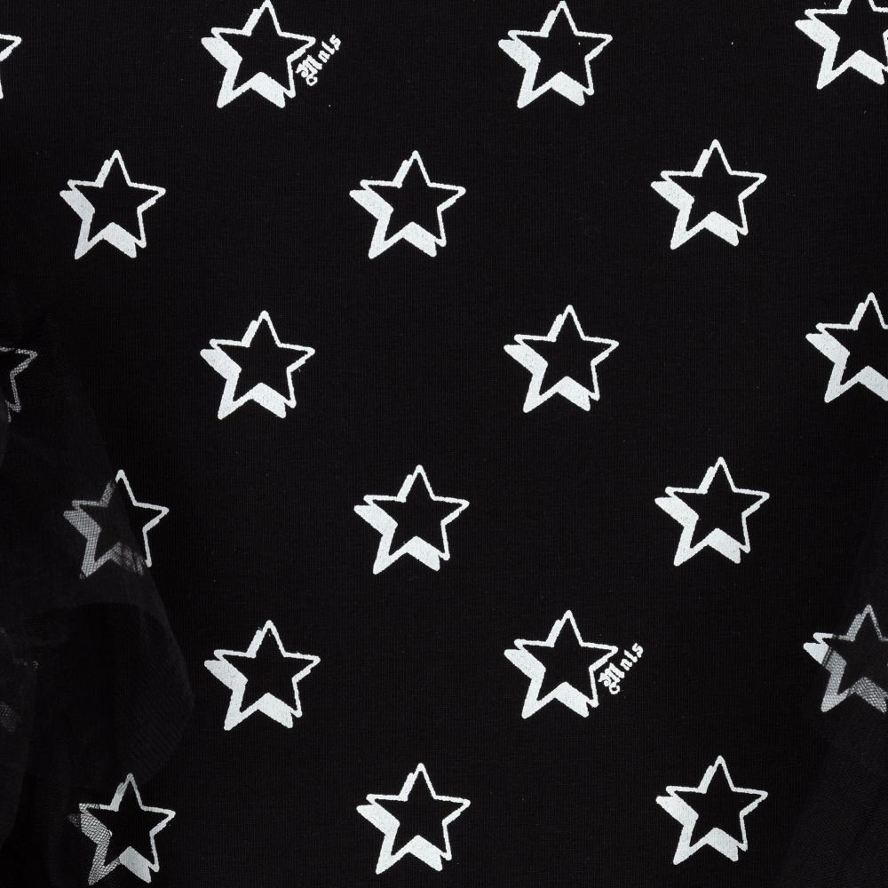 Monnalisa-Черный хлопковый топ для девочек | Childrensalon Outlet