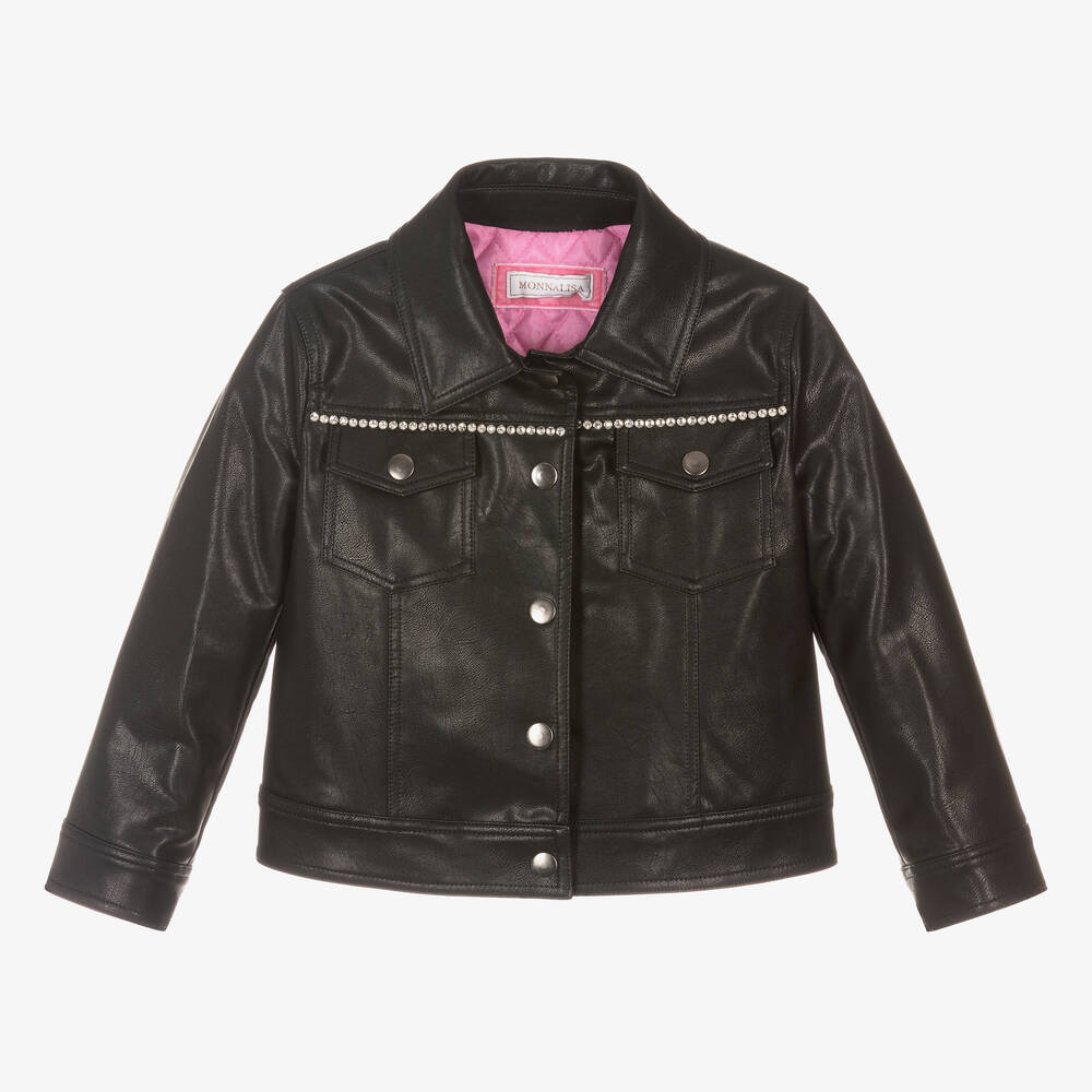 Veste top noire fille