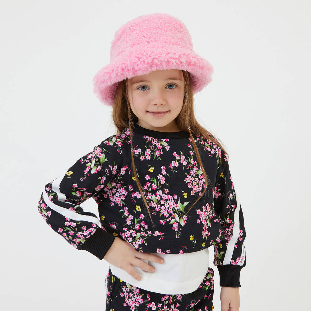 Pink floral sweatshirt online