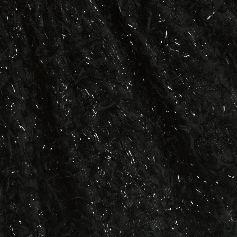 Monnalisa Chic-فستان لوريكس لون أسود | Childrensalon Outlet