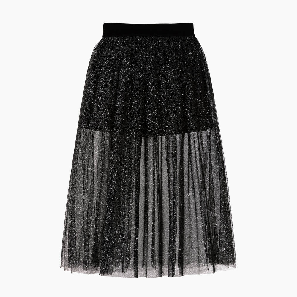Black sparkle 2024 tulle skirt