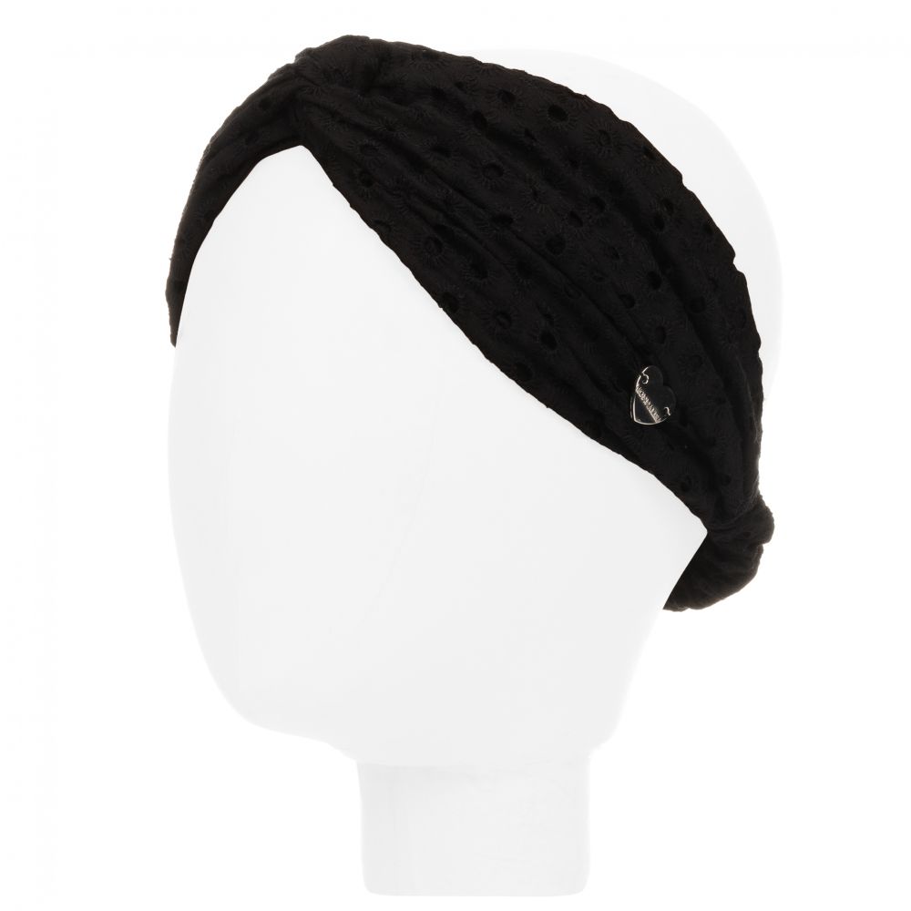 Monnalisa - Girls Black Lace Headband | Childrensalon