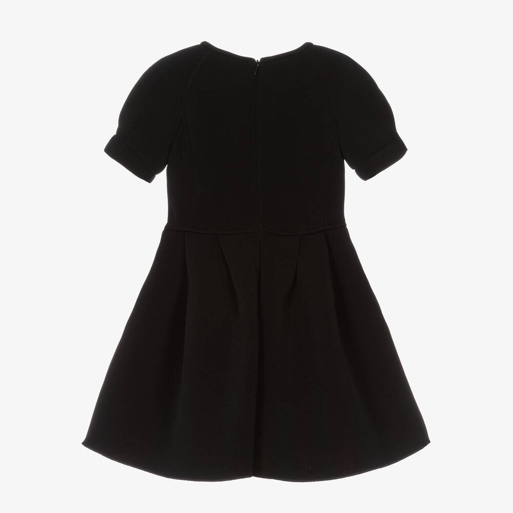 Monnalisa-فستان نيوبرين جيرسي لون أسود | Childrensalon Outlet