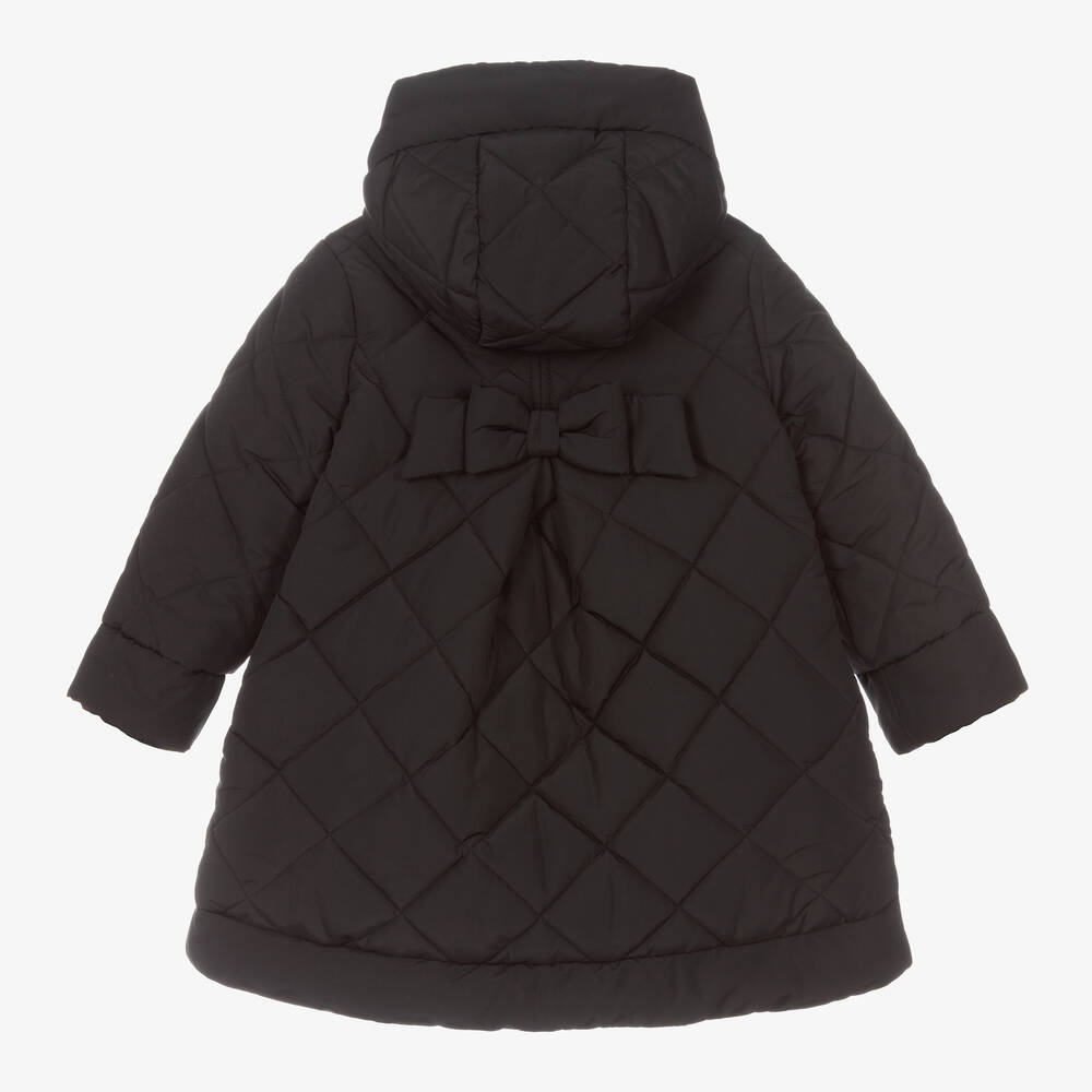 Baby girl black puffer coat top