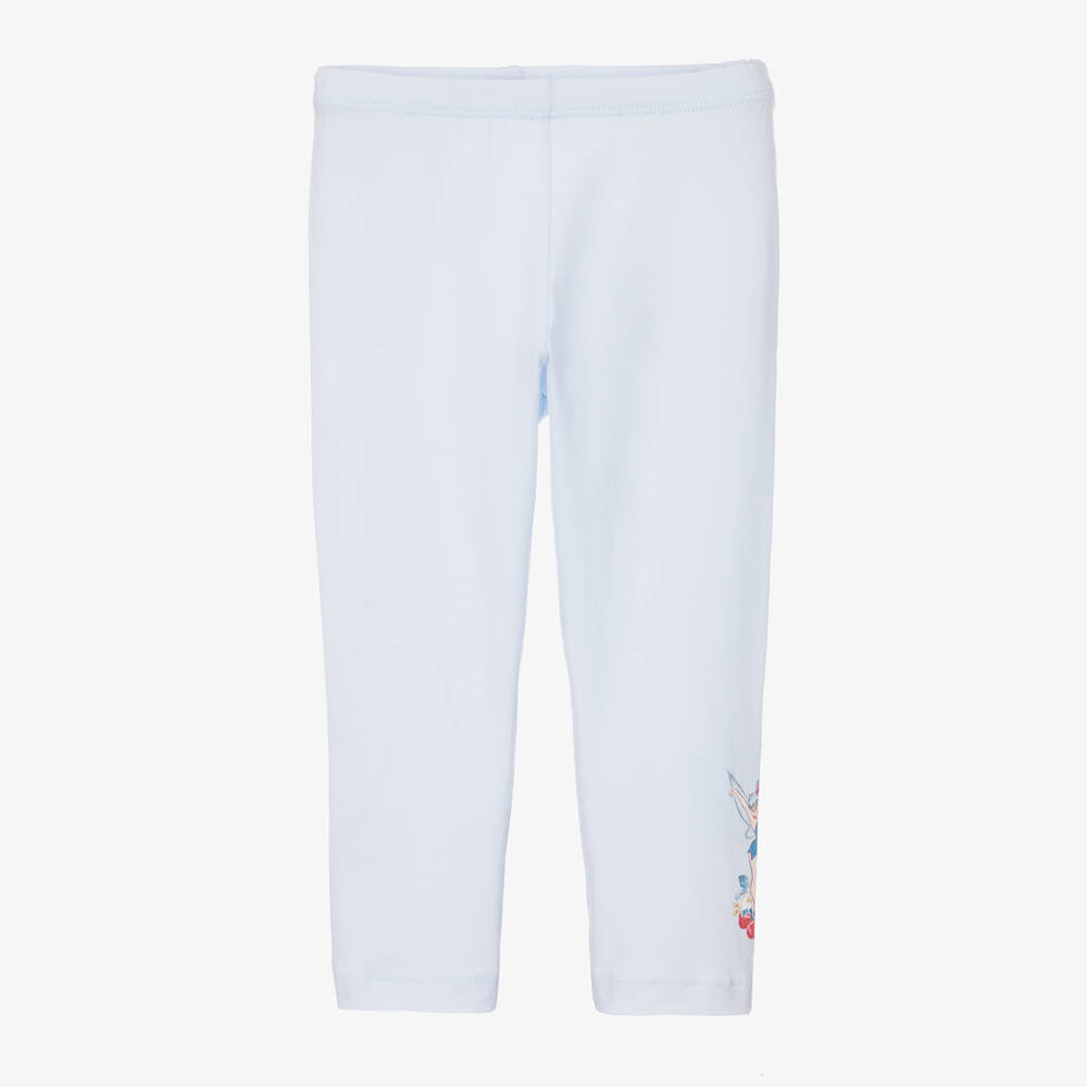 Monnalisa-Girls Blue Cotton Disney Leggings | Childrensalon Outlet