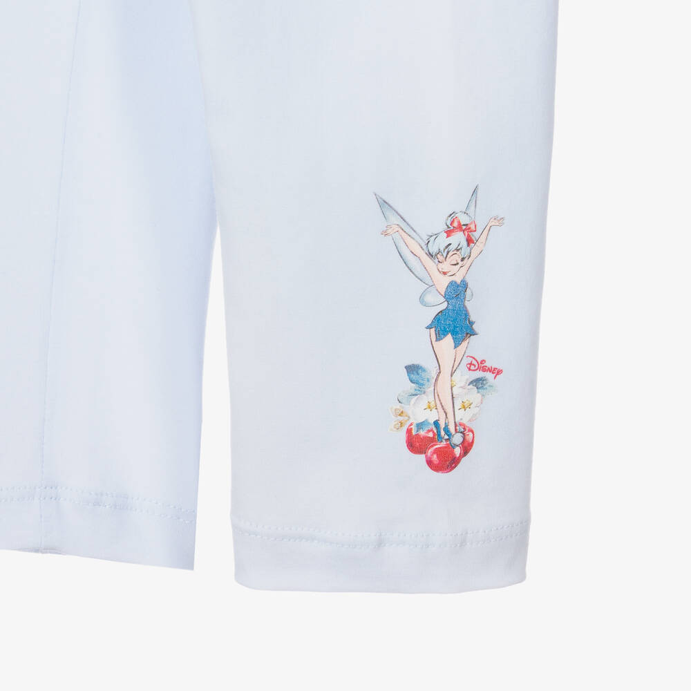 Monnalisa-ليغنغز قطن جيرسي لون أزرق فاتح للبنات | Childrensalon Outlet