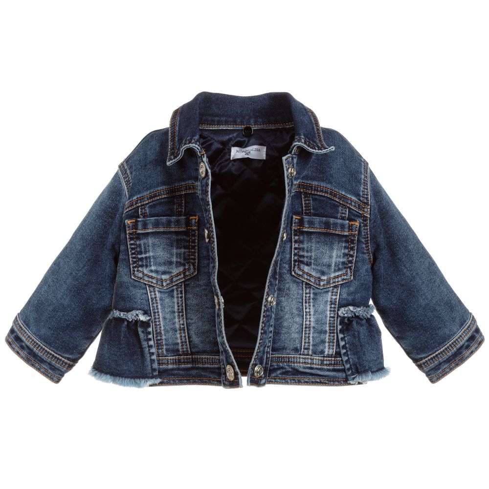 Monnalisa Girls Blue Denim Jacket