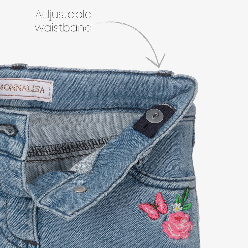 Monnalisa-Голубые джинсы для девочек | Childrensalon Outlet