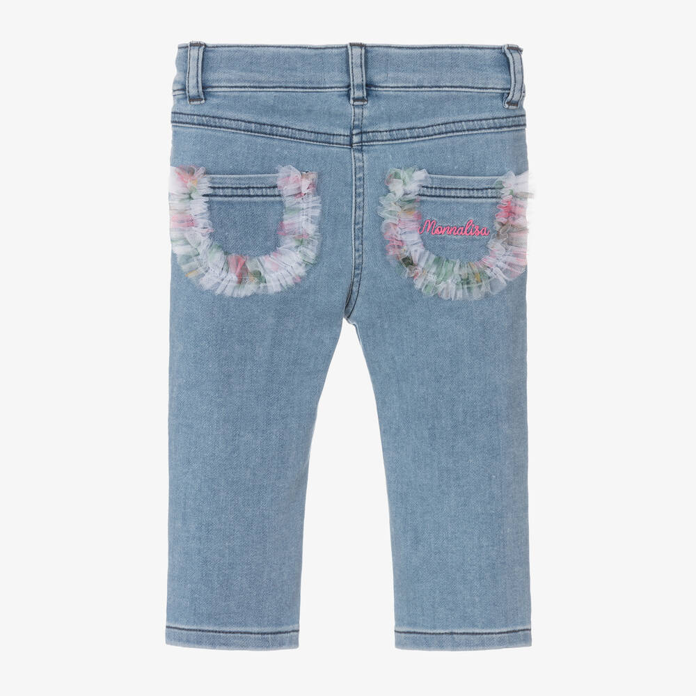 Monnalisa-Голубые джинсы для девочек | Childrensalon Outlet