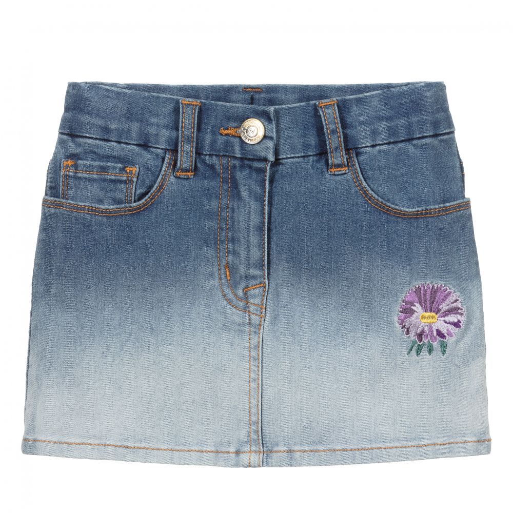 Monnalisa - Синяя джинсовая юбка для девочек | Childrensalon