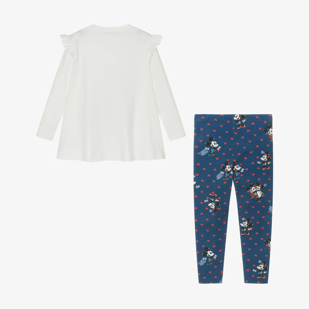 Monnalisa-Костюм синие леггинсы Disney для девочек | Childrensalon Outlet