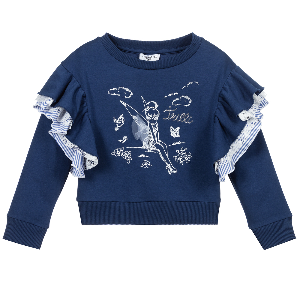 Monnalisa-Синяя толстовка Disney для девочек | Childrensalon Outlet
