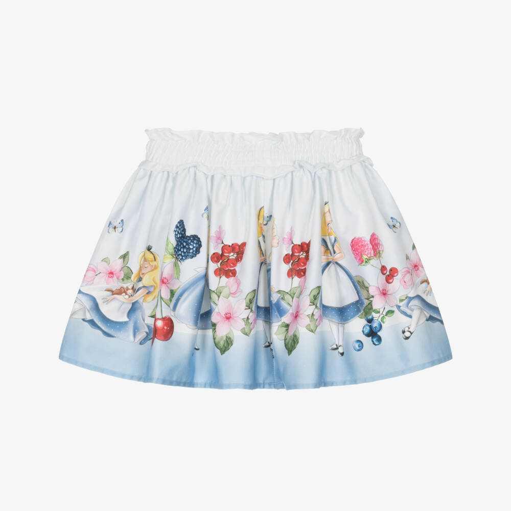 Monnalisa-Юбка Disney Wonderland синяя для девочек | Childrensalon Outlet