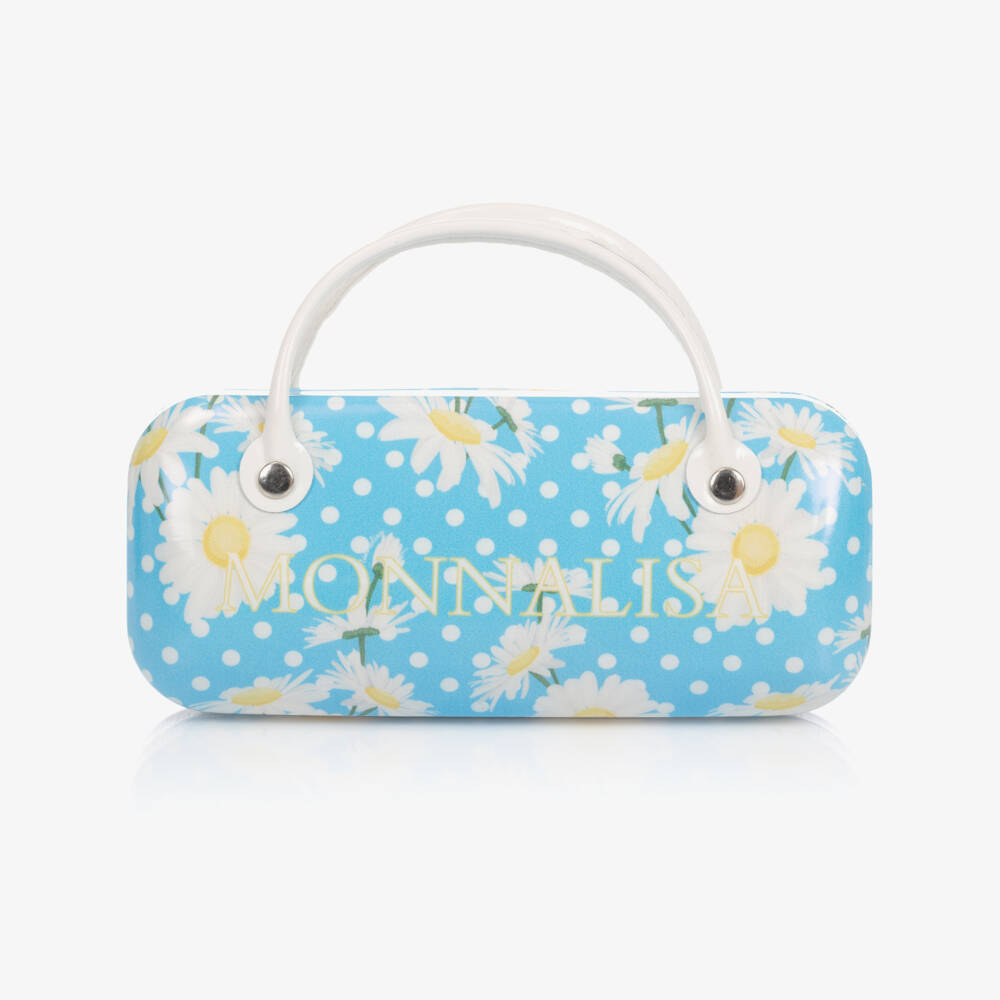 Monnalisa-Girls Blue Flower Sunglasses | Childrensalon Outlet