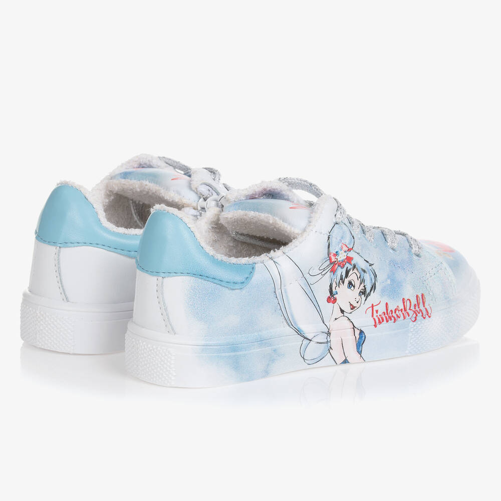 Monnalisa-Голубые кожаные кроссовки Disney | Childrensalon Outlet