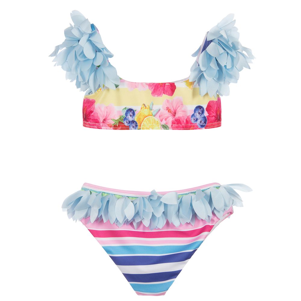 Monnalisa-بيكيني لون أزرق و زهري | Childrensalon Outlet