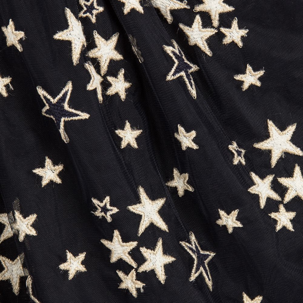 Monnalisa Chic-Girls Blue Star Dress | Childrensalon Outlet