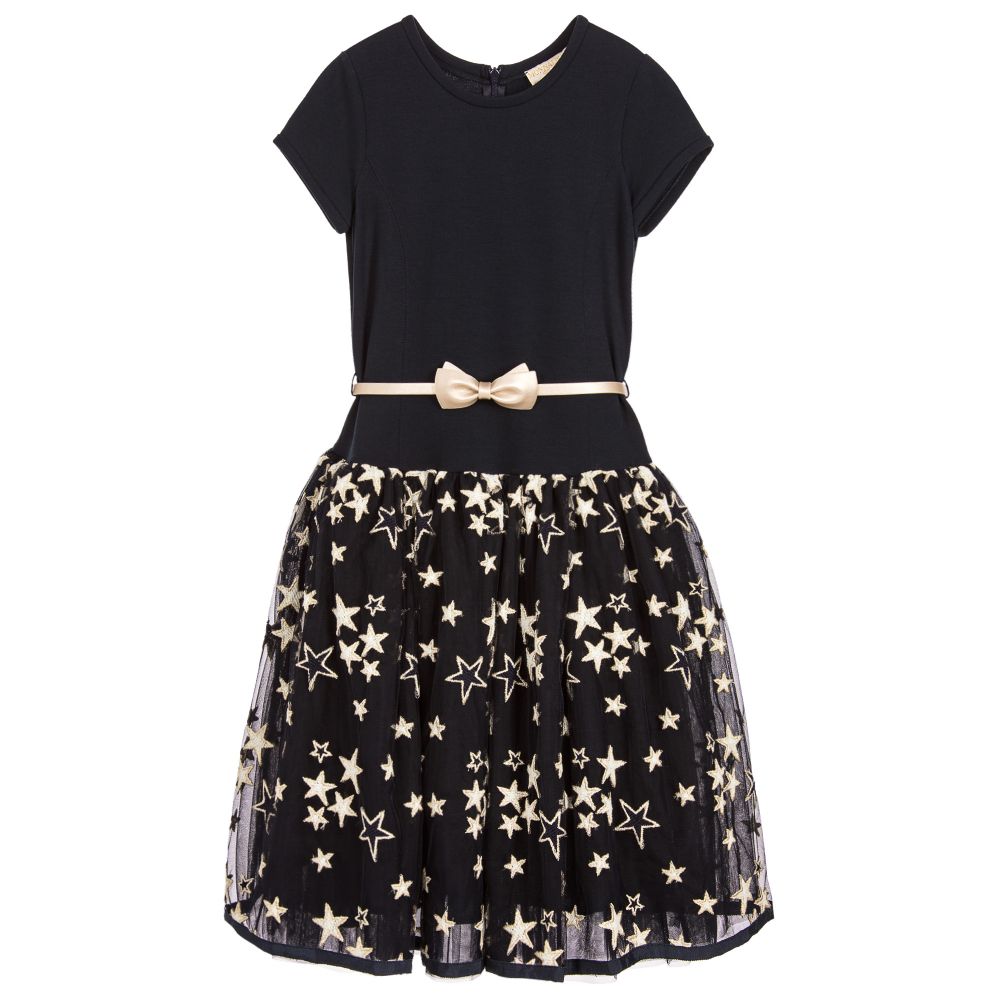 Monnalisa Шик-Girls Blue Star Dress | Childrensalon Outlet