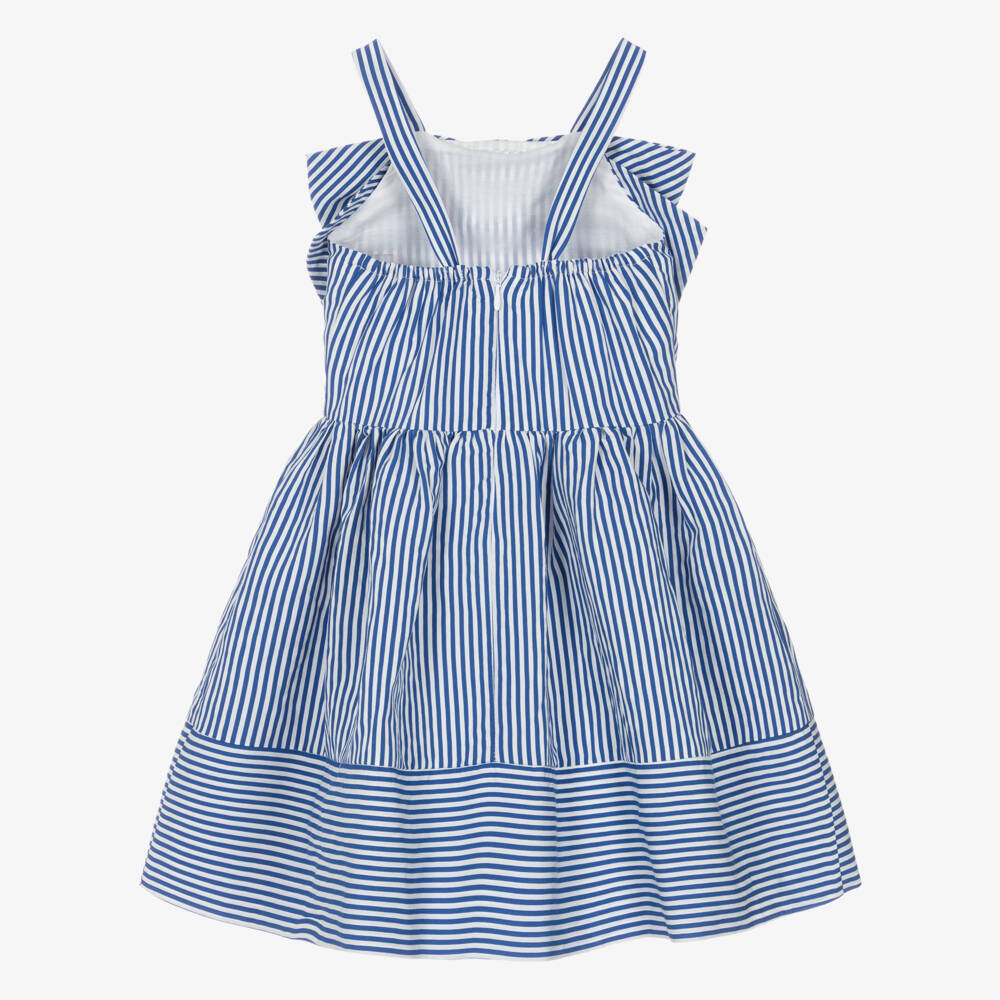 Monnalisa-Платье в синие полоски для девочек | Childrensalon Outlet