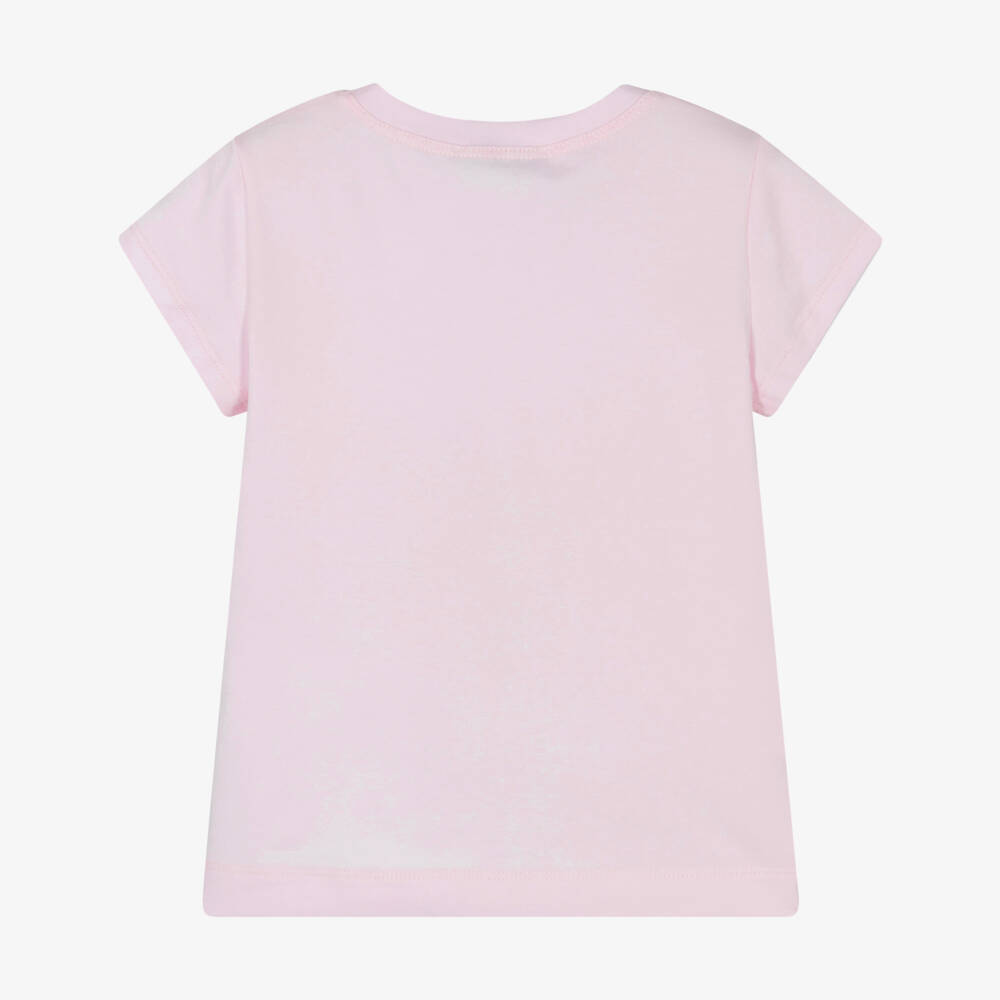 Monnalisa-Girls Blush Disney Cotton Tee | Childrensalon Outlet