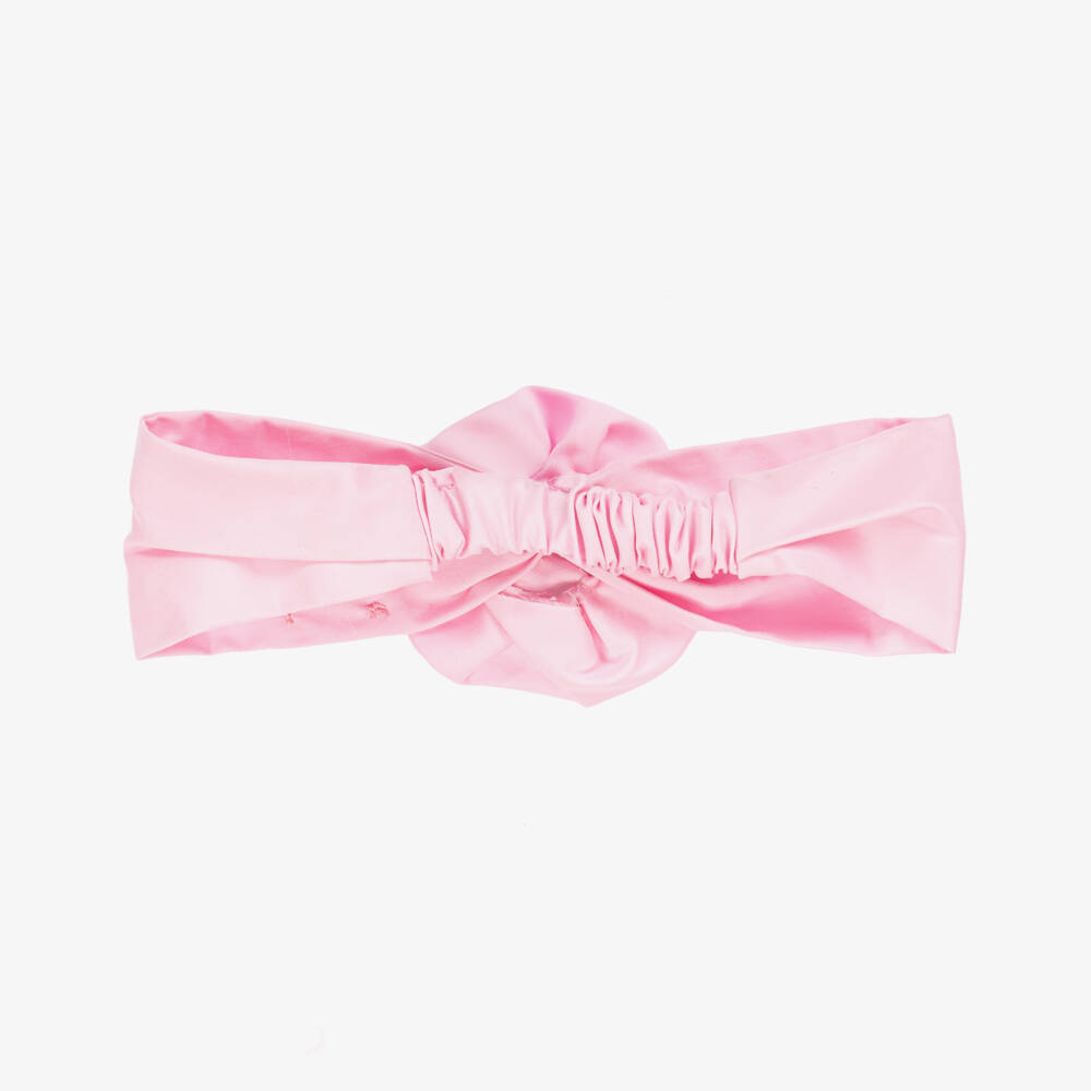 Monnalisa-طوق شعر وردي مزهر للبنات | Childrensalon Outlet