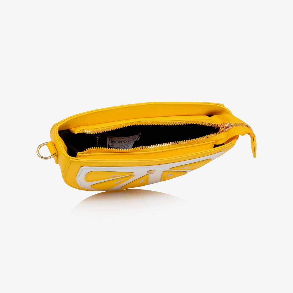 Monnalisa-Girls Bright Yellow Lemon Handbag (23cm) | Childrensalon Outlet