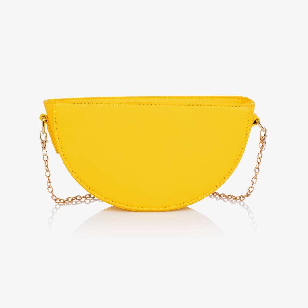 Monnalisa-Girls Bright Yellow Lemon Handbag (23cm) | Childrensalon Outlet