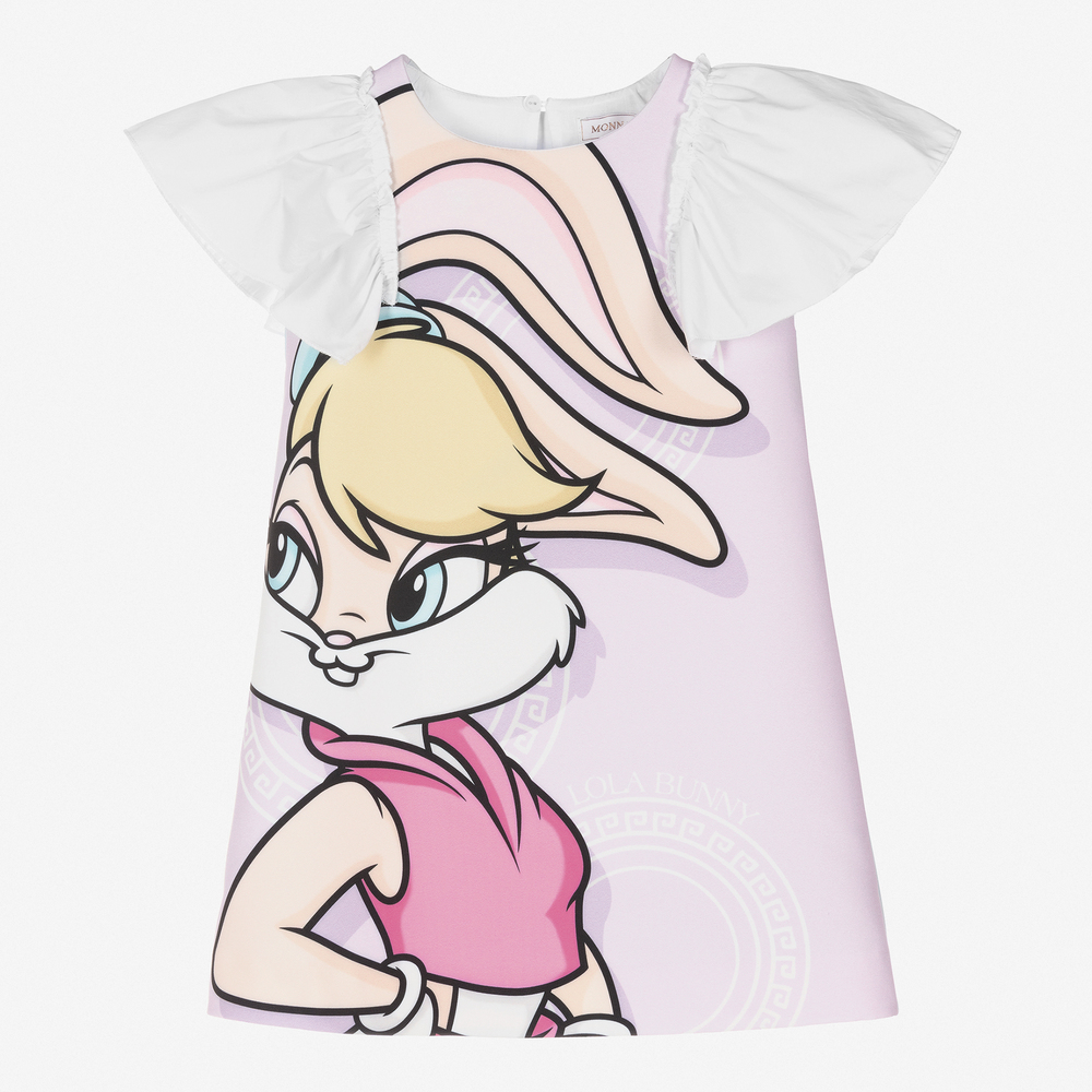 Monnalisa - Girls Bugs Bunny & Lola Dress | Childrensalon