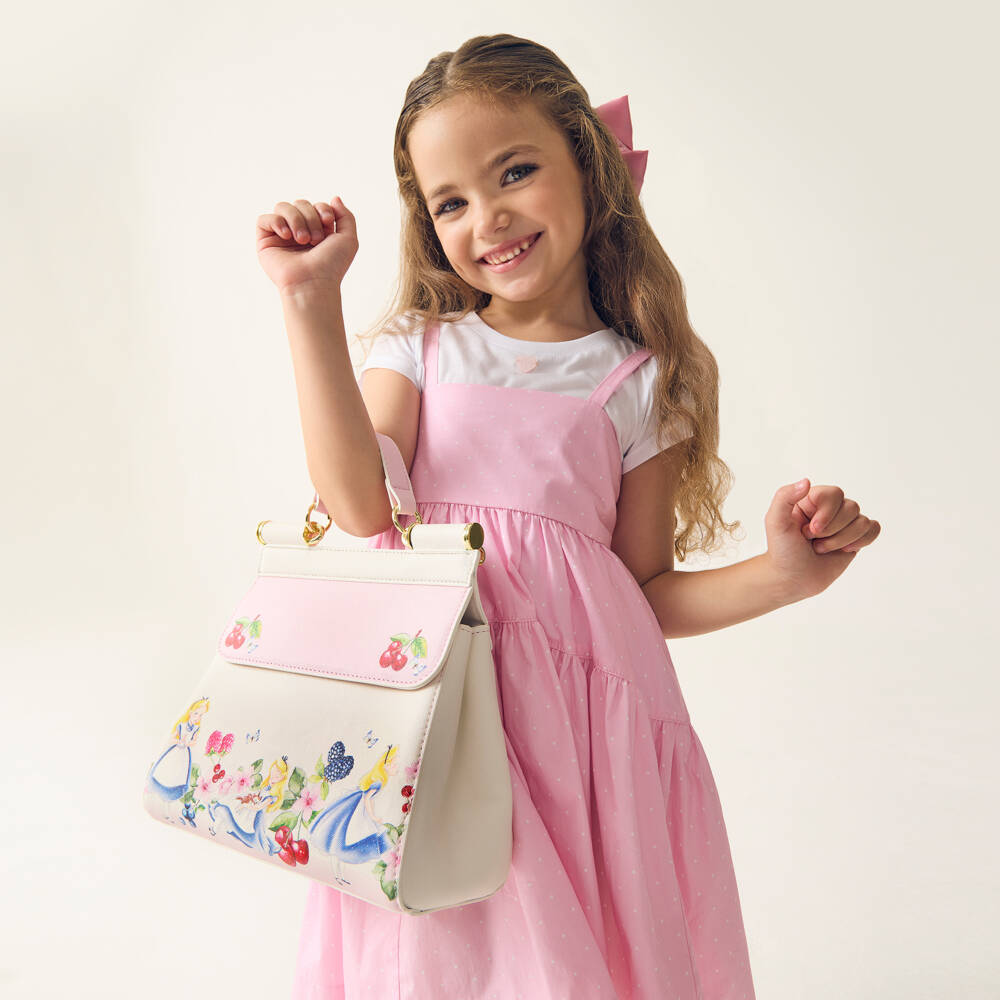 Monnalisa-Girls Charming White Wonderland Purse | Childrensalon Outlet
