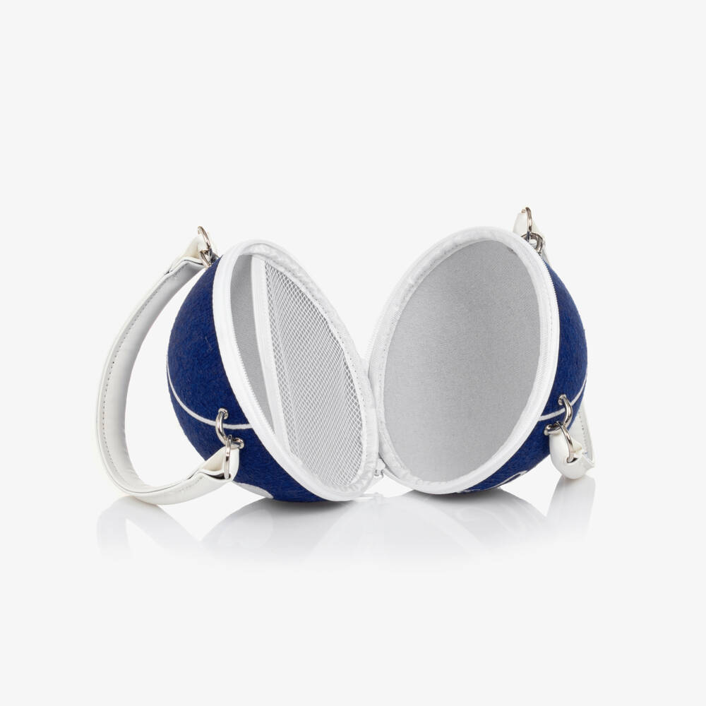 Monnalisa-Girls Chic Blue Sphere Handbag | Childrensalon Outlet