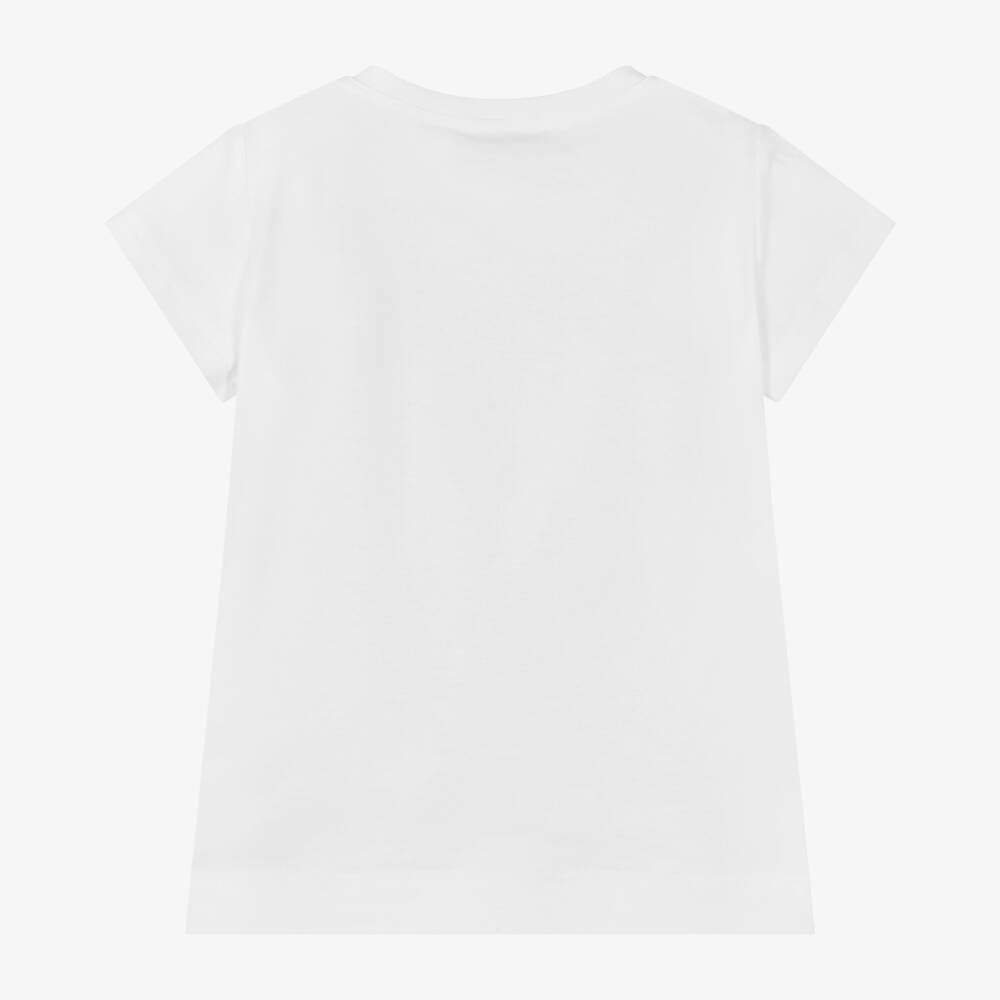 Monnalisa-تيشيرت سيارة كلاسيكية أبيض للبنات | Childrensalon Outlet