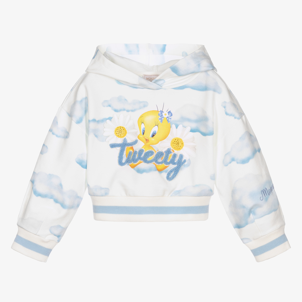 Monnalisa - Girls Clouds Tweety Hoodie | Childrensalon