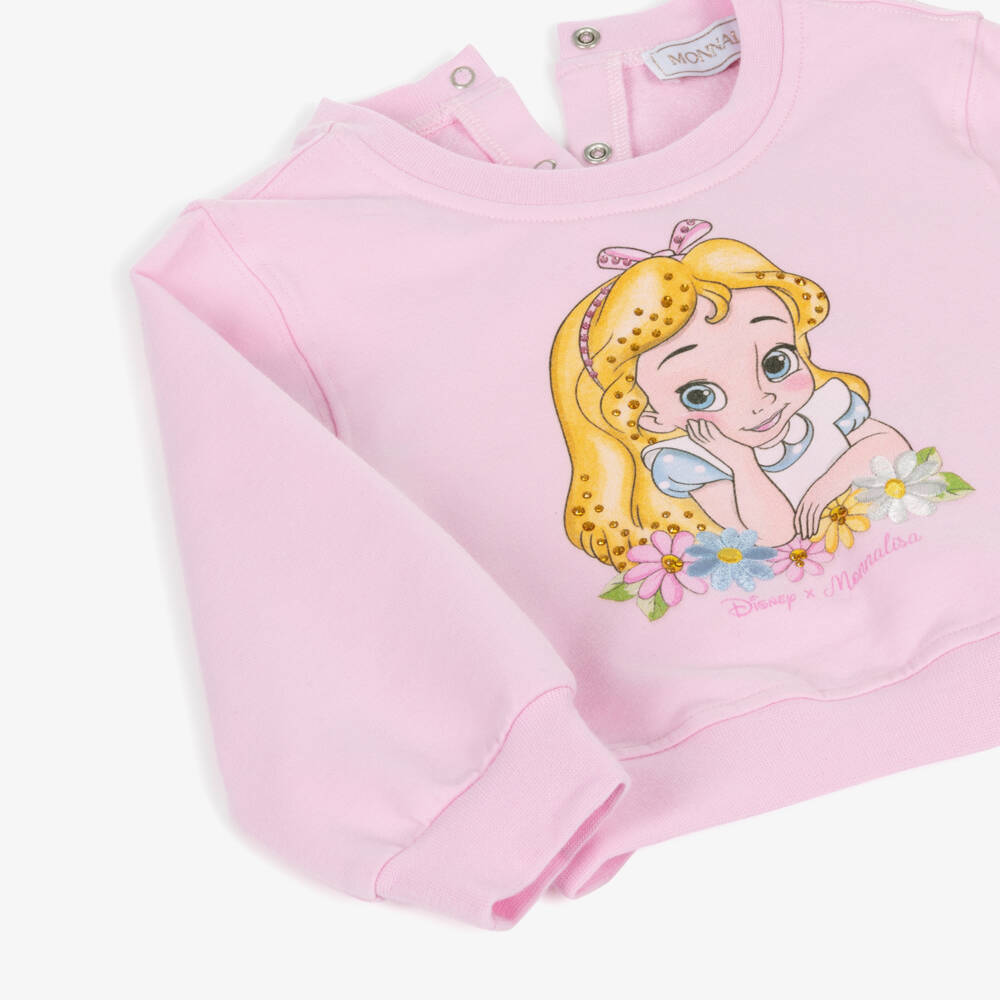 Monnalisa-Girls Cotton Alice Wonderland Pullover | Childrensalon Outlet
